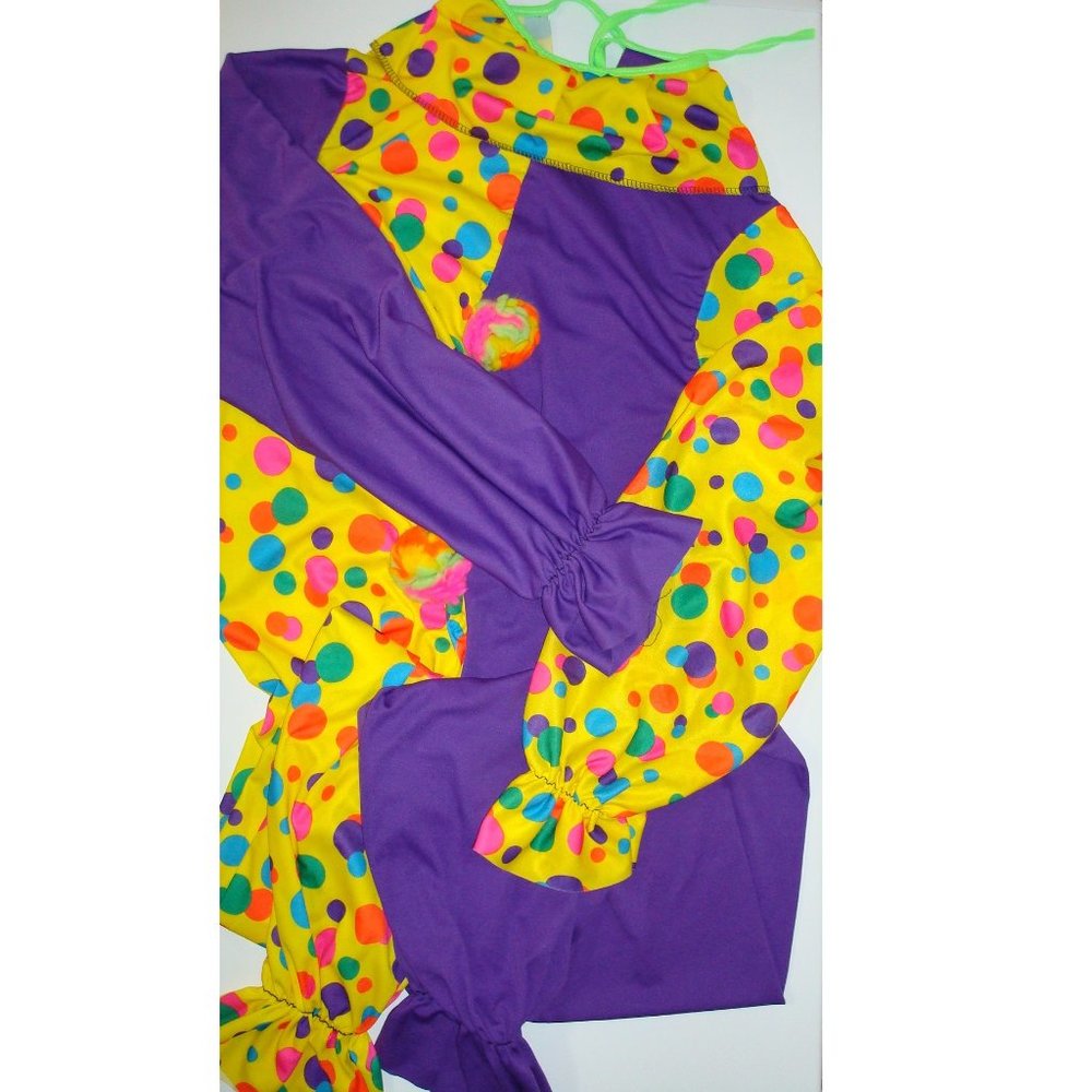 Adult One Size Clown Costume Jumpsuit